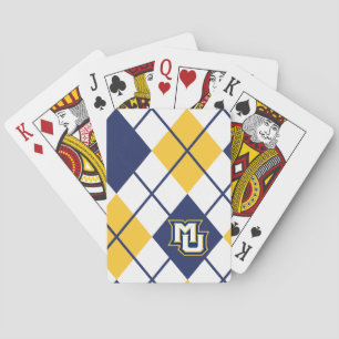 Marquette University Argyle Poker Cards