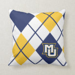 Marquette University Argyle Throw Pillow<br><div class="desc">Check out these Marquette University designs! Show off your Marquette pride with these new University products. These make the perfect gifts for the MU student,  alumni,  family,  friend or fan in your life. All of these Zazzle products are customizable with your name,  class year,  or club. Go Golden Eagles!</div>