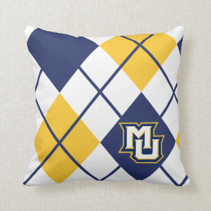 Marquette University Argyle Throw Pillow
