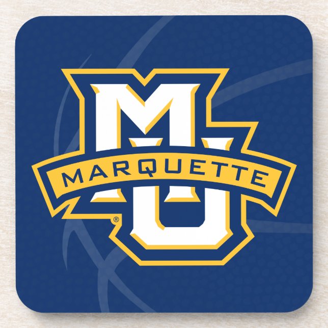Marquette University Basketball Beverage Coaster (Front)