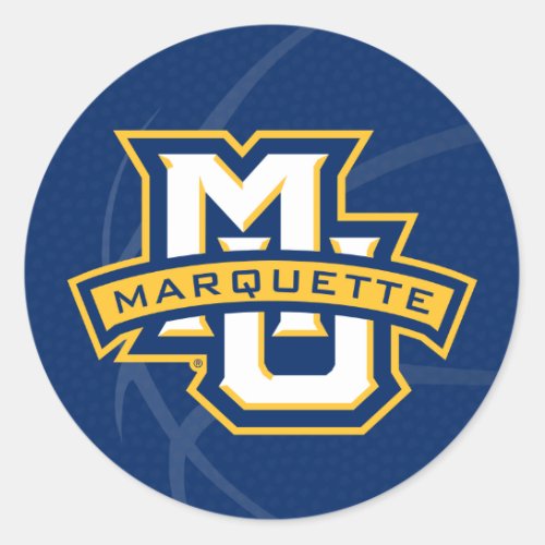 Marquette University Basketball Classic Round Sticker