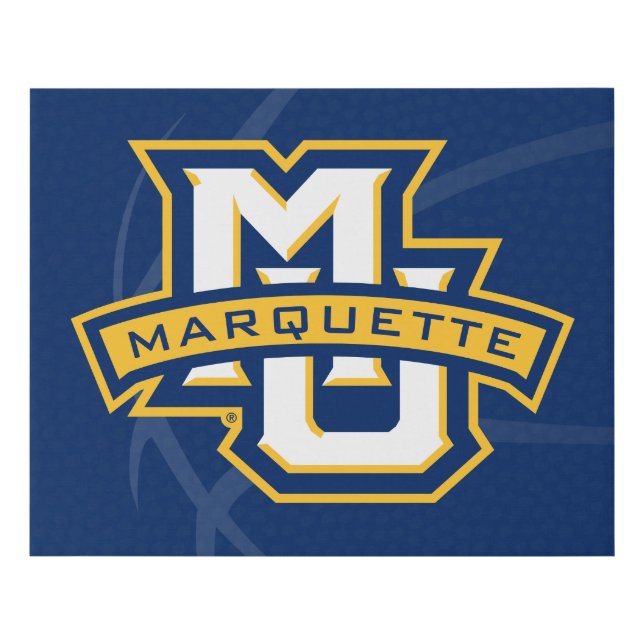Marquette University Basketball Faux Canvas Print (Front)