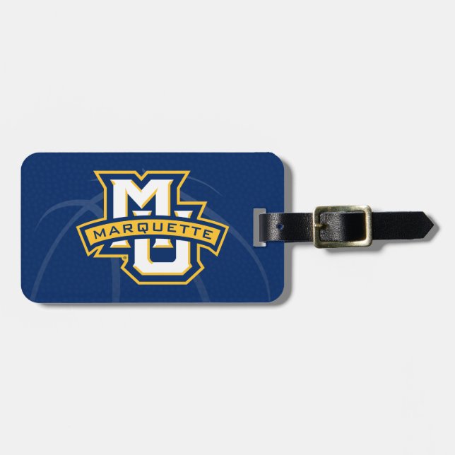 Marquette University Basketball Luggage Tag (Front Horizontal)
