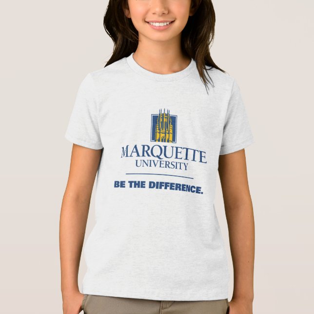 Marquette University | Be The Difference Tri-Blend Shirt (Front)