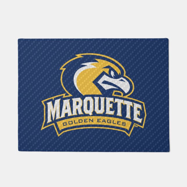 Marquette University Carbon Fiber Pattern Doormat (Front)
