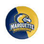 Marquette University Color Block Distressed Dinner Plate