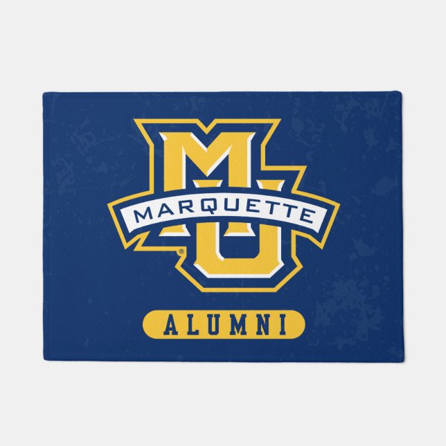 Marquette University Distressed Doormat (Front)