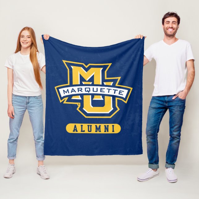 Marquette University Distressed Fleece Blanket (In Situ)