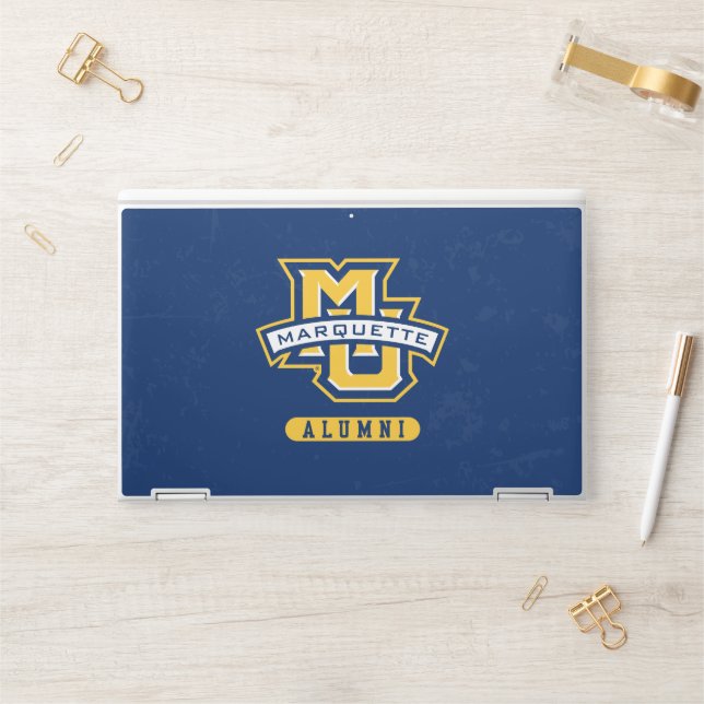 Marquette University Distressed HP Laptop Skin (Desk)