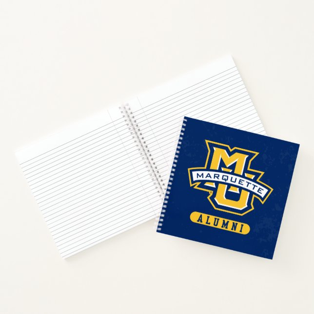 Marquette University Distressed Notebook (Inside)