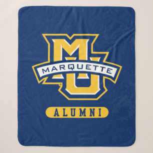 Marquette University Distressed Sherpa Blanket