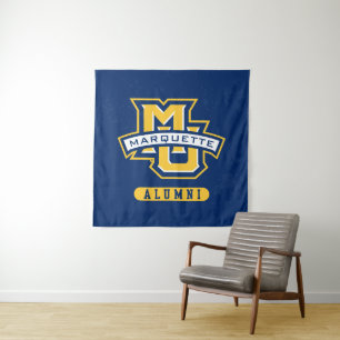 Marquette University Distressed Tapestry