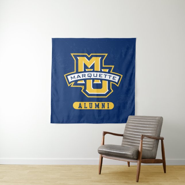 Marquette University Distressed Tapestry (In Situ)