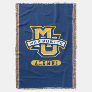 Marquette University Distressed Throw Blanket