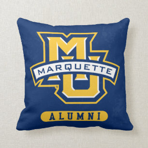 Marquette University Distressed Throw Pillow