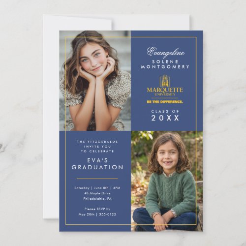 Marquette University Graduation Invitation