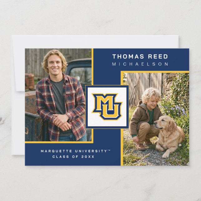 Marquette University Graduation Invitation (Front)