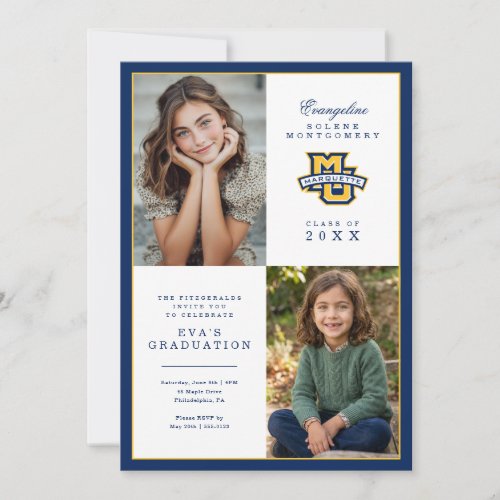 Marquette University Graduation Invitation