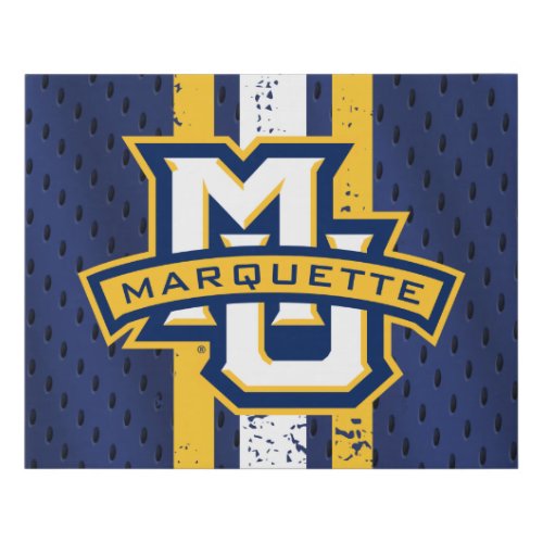 Marquette University Jersey Faux Canvas Print