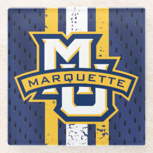 Marquette University Jersey Glass Coaster