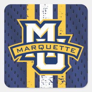 Marquette University Jersey Square Sticker