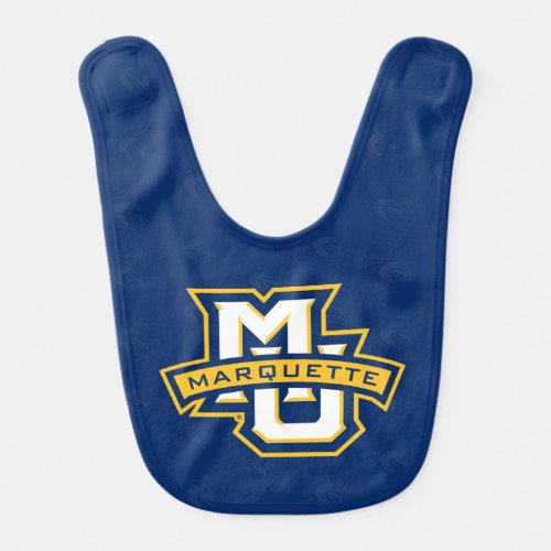 Marquette University Logo Watermark Baby Bib