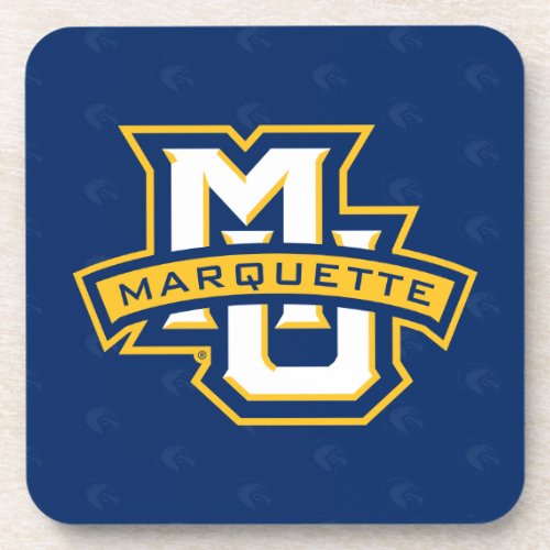 Marquette University Logo Watermark Beverage Coaster