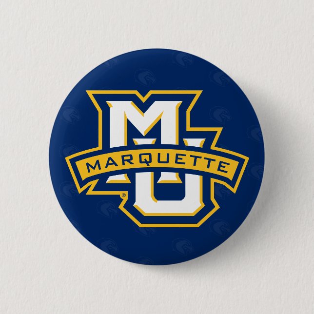 Marquette University Logo Watermark Button (Front)