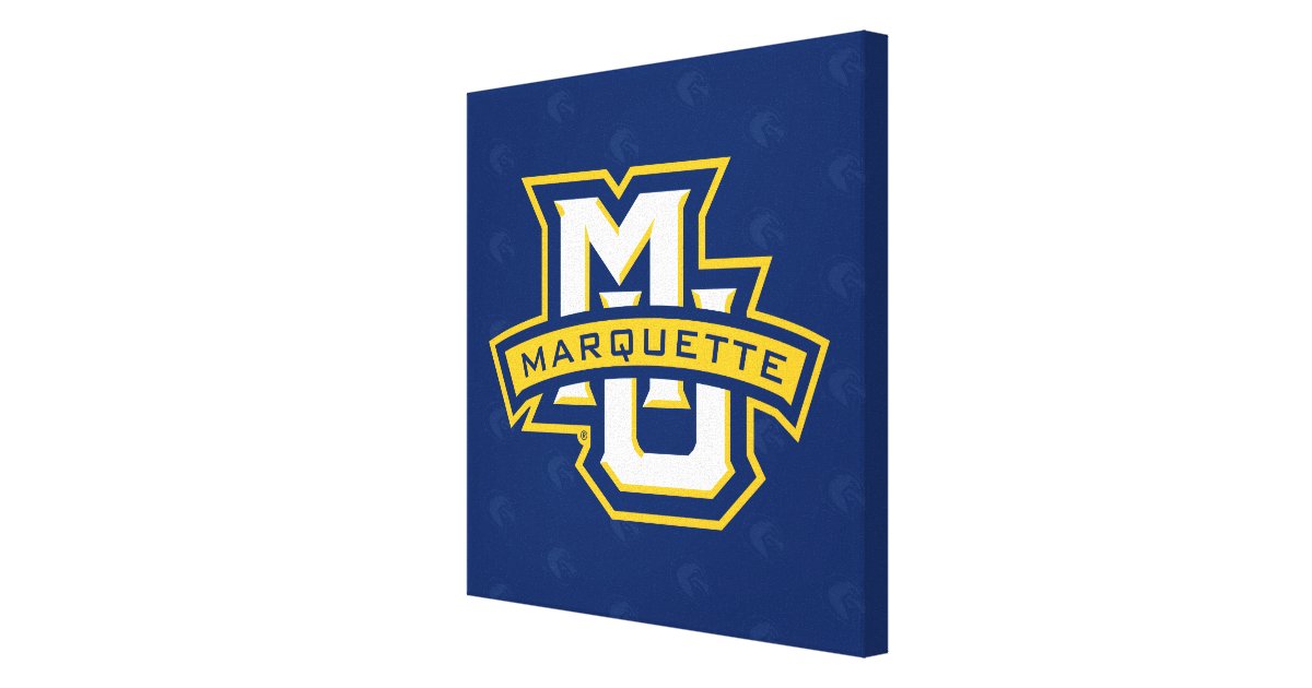 Marquette University Logo Watermark Canvas Print Zazzle