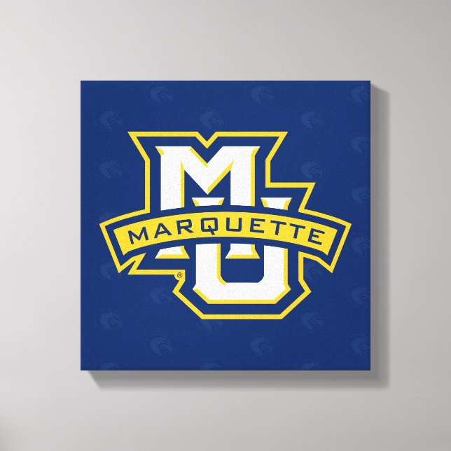 Marquette University Logo Watermark Canvas Print (Front)