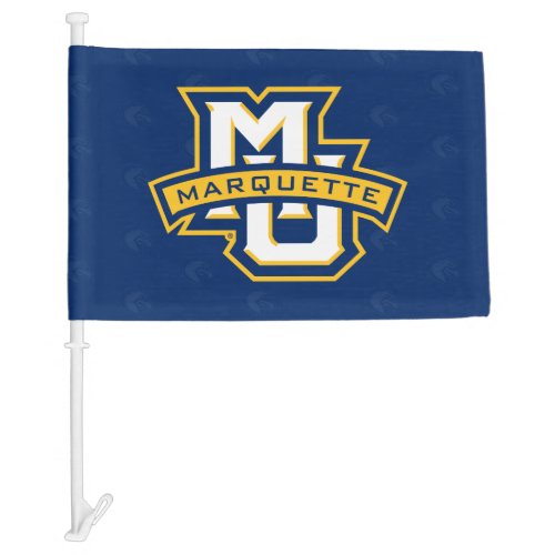 Marquette University Logo Watermark Car Flag