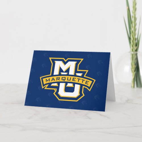 Marquette University Logo Watermark Card