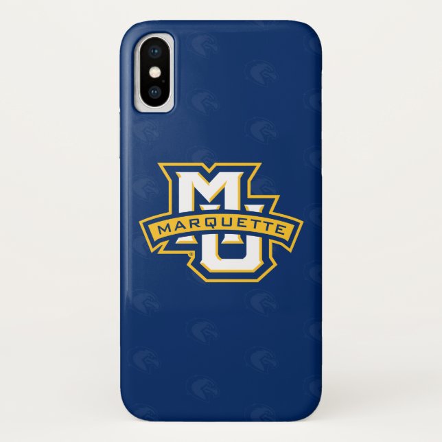 Marquette University Logo Watermark Case-Mate iPhone Case (Back)