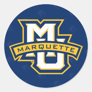 Marquette University Logo Watermark Classic Round Sticker