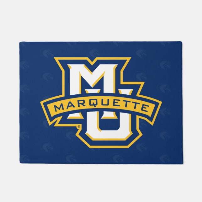 Marquette University Logo Watermark Doormat (Front)