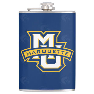 Marquette University Logo Watermark Flask