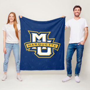 Marquette University Logo Watermark Fleece Blanket
