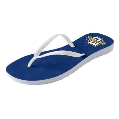 Marquette University Logo Watermark Flip Flops Zazzle