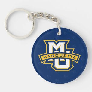 Marquette University Logo Watermark Keychain