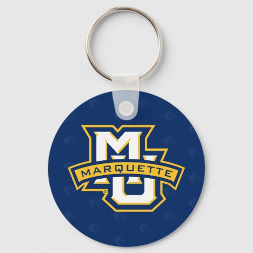 Marquette University Logo Watermark Keychain