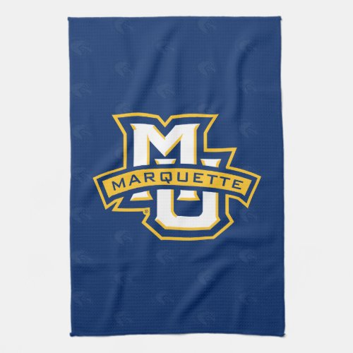 Marquette University Logo Watermark Kitchen Towel