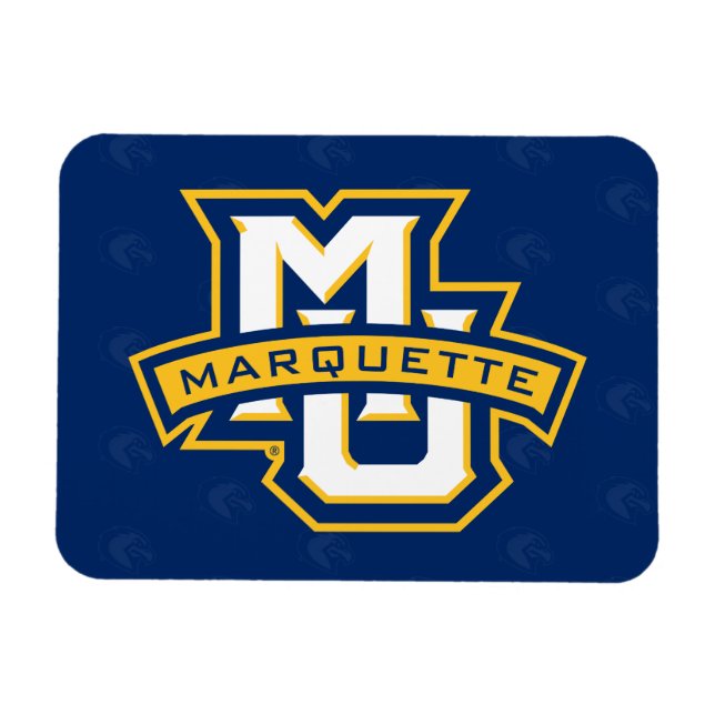 Marquette University Logo Watermark Magnet (Horizontal)