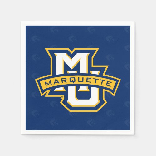 Marquette University Logo Watermark Napkins