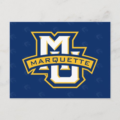 Marquette University Logo Watermark Postcard