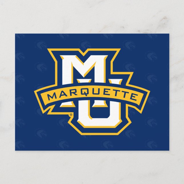 Marquette University Logo Watermark Postcard (Front)