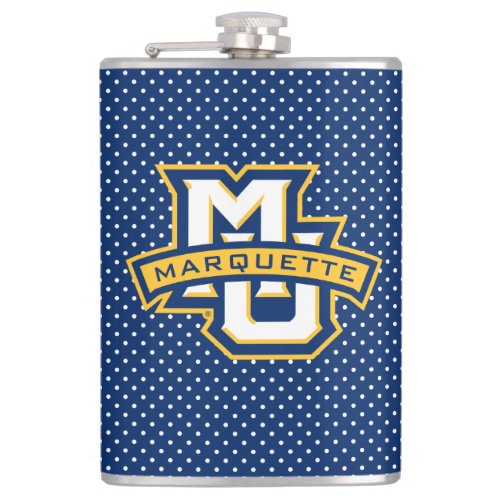 Marquette University Polka Dot Pattern Flask