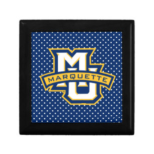Marquette University Polka Dot Pattern Gift Box