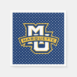 Marquette University Polka Dot Pattern Napkins