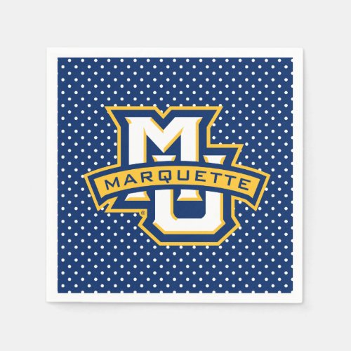 Marquette University Polka Dot Pattern Napkins