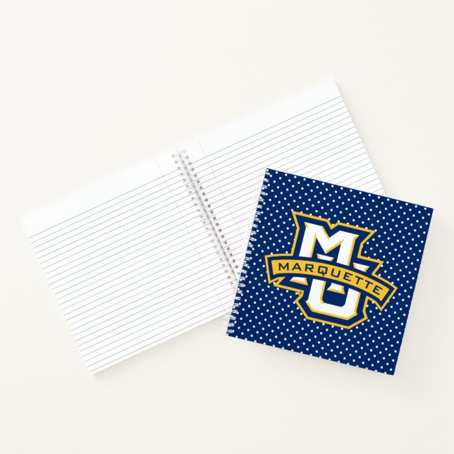 Marquette University Polka Dot Pattern Notebook (Inside)